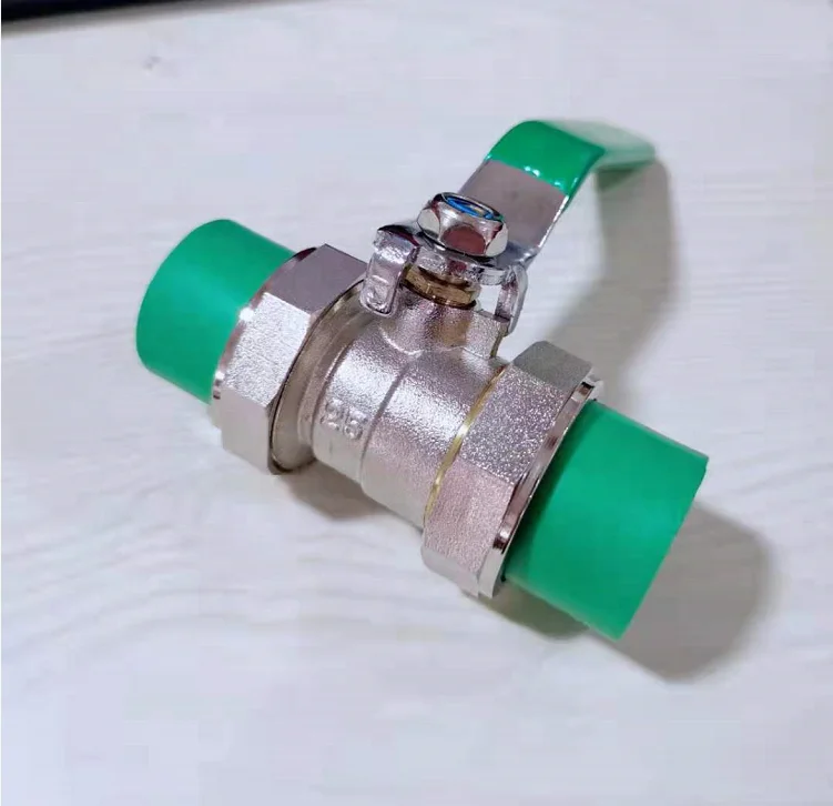 
Wholesale Price PPR Double Union Brass Ball Valve For Europe 