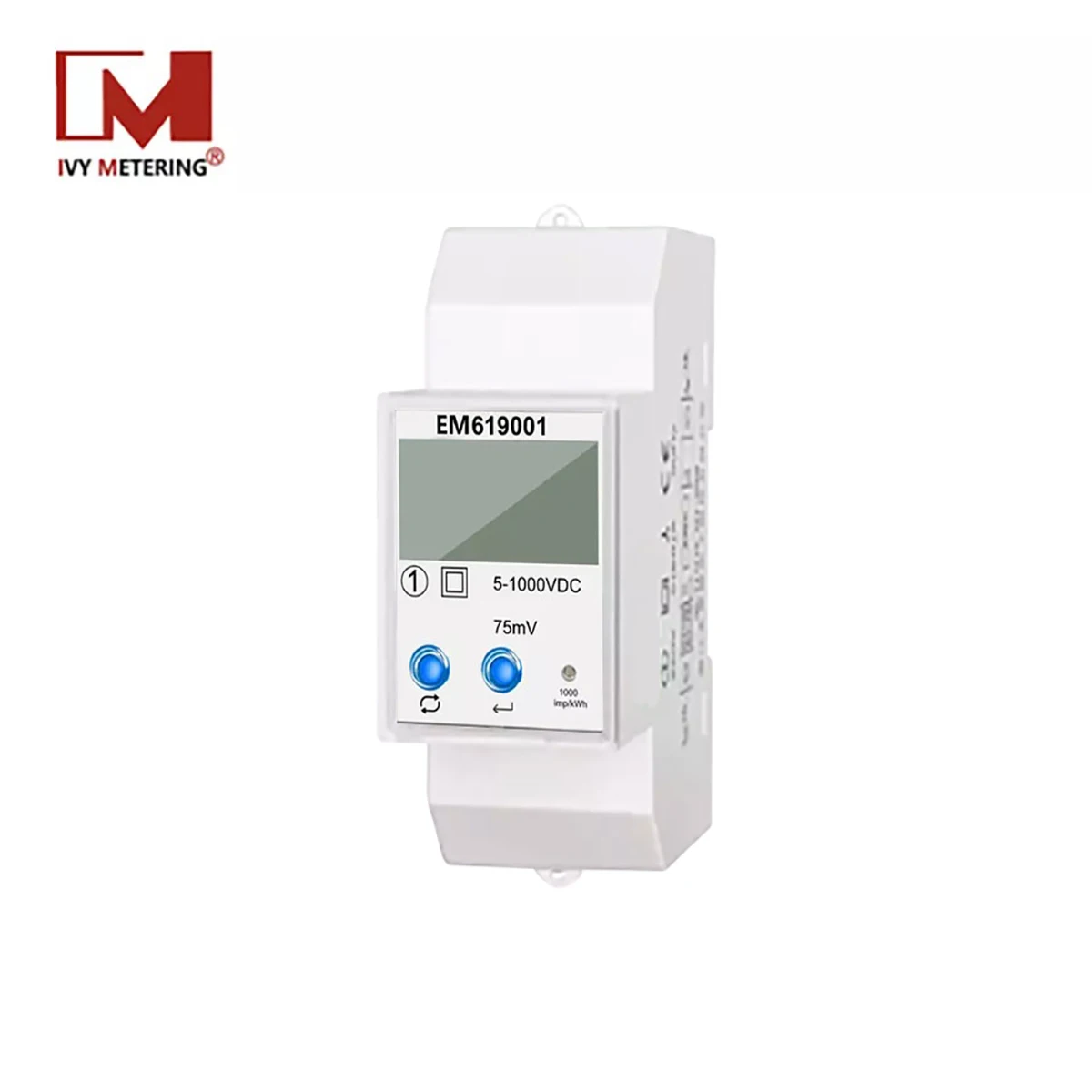 Din Rail 100A 750V RS485 Modbus Solar DC Smart Volt Power Energy Kwh Meter with Data Logger