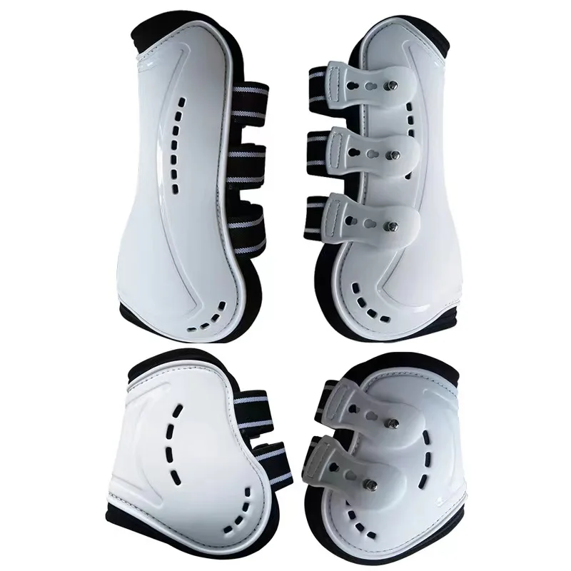 1 Set Adjustable Size Horse Tendon Boots Protective Horse Leg Wraps Adjustable Horse Splint Boots