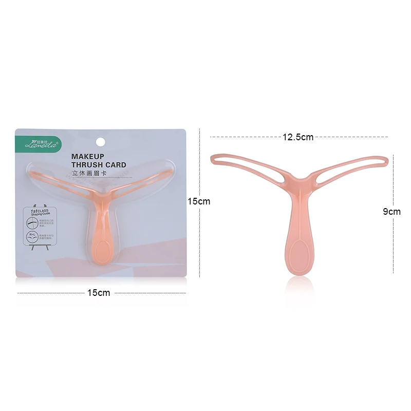 Lameila 6pcs Cheap Wholesale Custom logo 3D eyebrow stencils A0185 Plastic Cosmetic Makeup Tools Eyebrow Shape Stencil