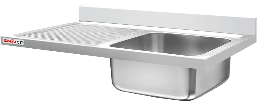 Pakistan Outdoor Commercial Hand Wash Basin Sink Table Top/Customized Stainless Steel Double Kitchen Sink Counter Top Only