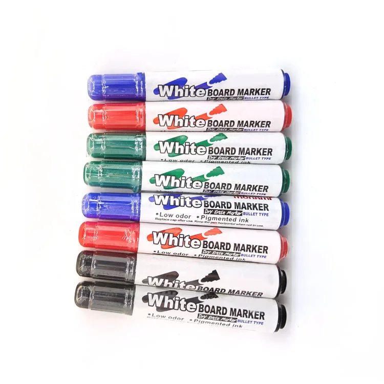 Customized Logo Color Dry Erase Colorful Non-toxic Ink Marker Alcohol Based Ink Whiteboard Marker Pen For Office