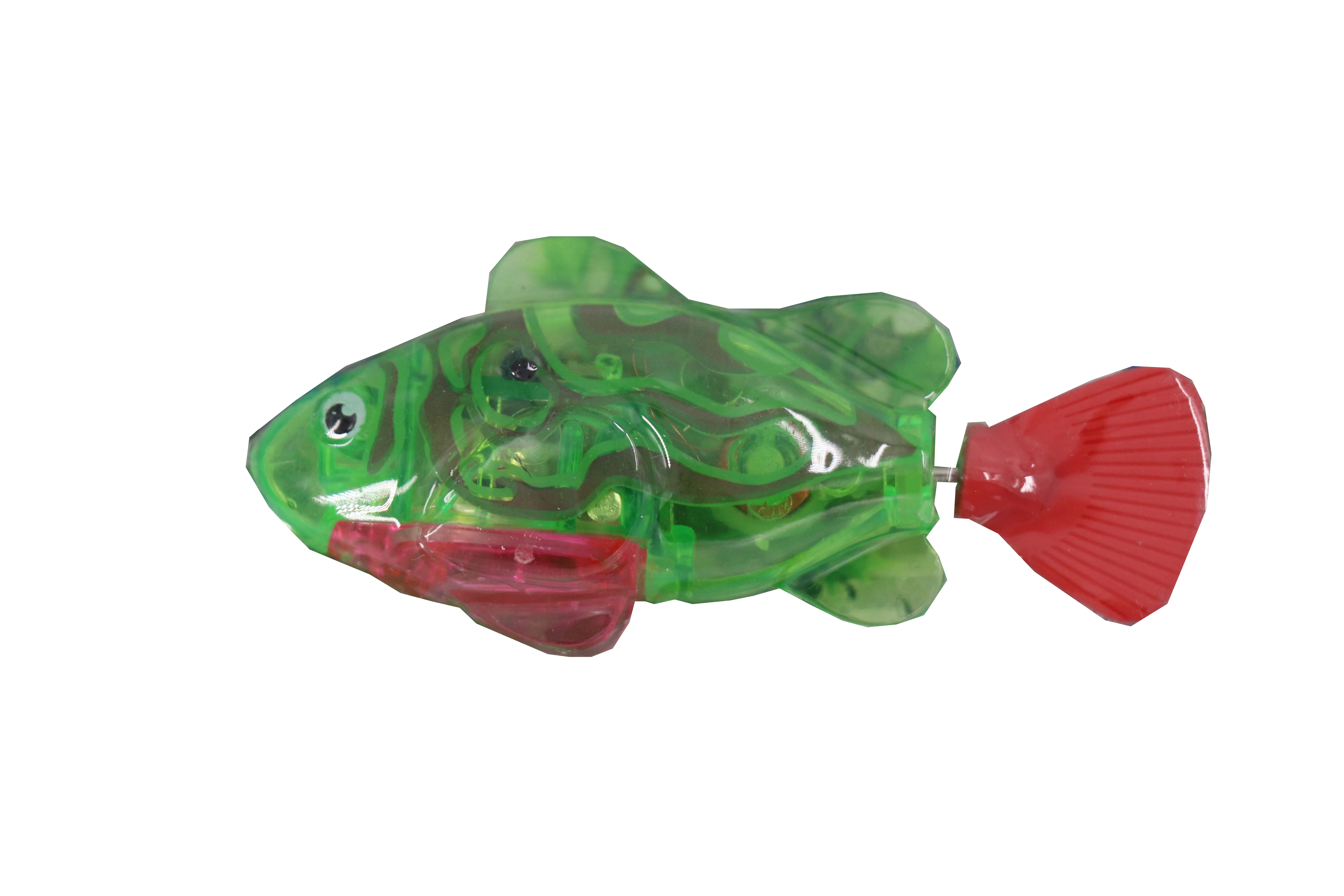 Interactive Swimming Robot Fish Toy for Cat with LED Light Cat Toy to Stimulate Hunter Instincts. (Batteries Included)