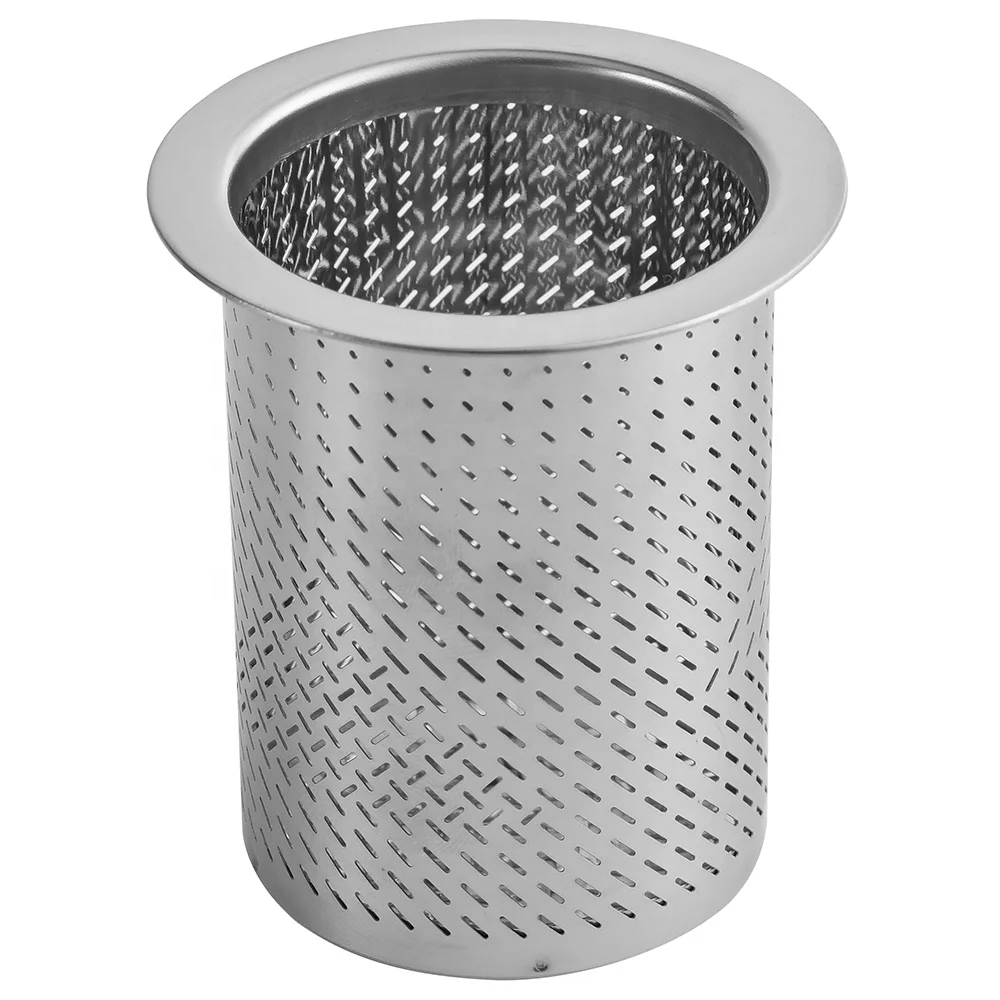 Professional Large Capacity Cylinder Tea Filter Strainer 304 Stainless Steel Tea Infuser