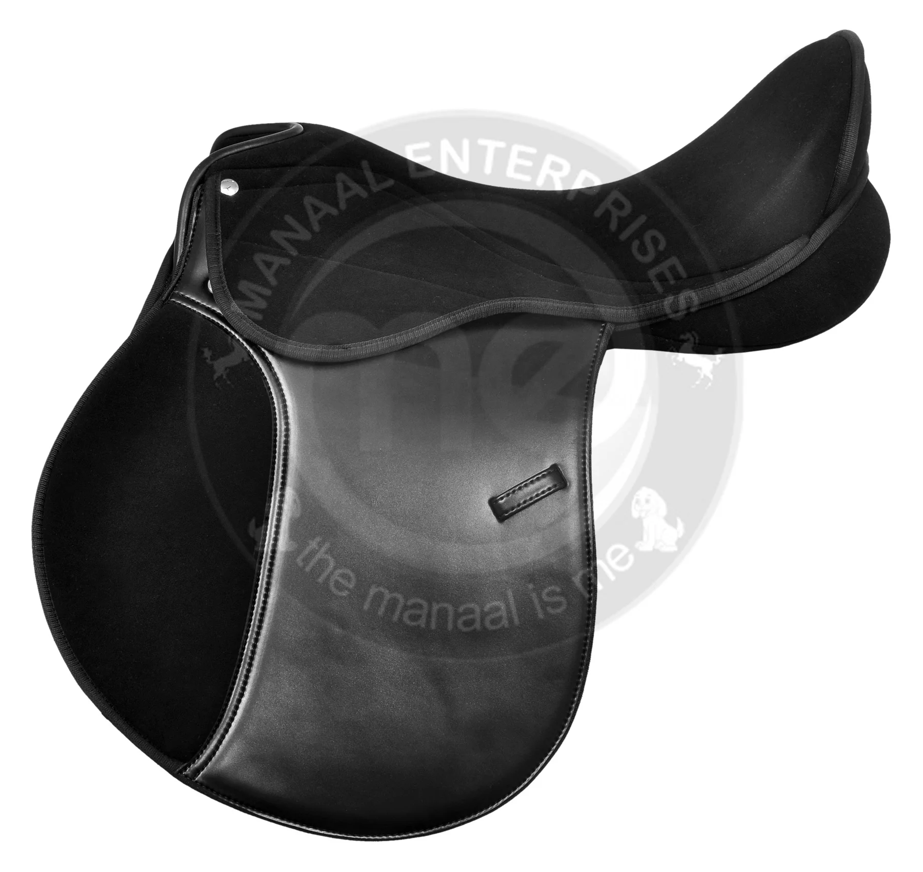 saddle horse jumping