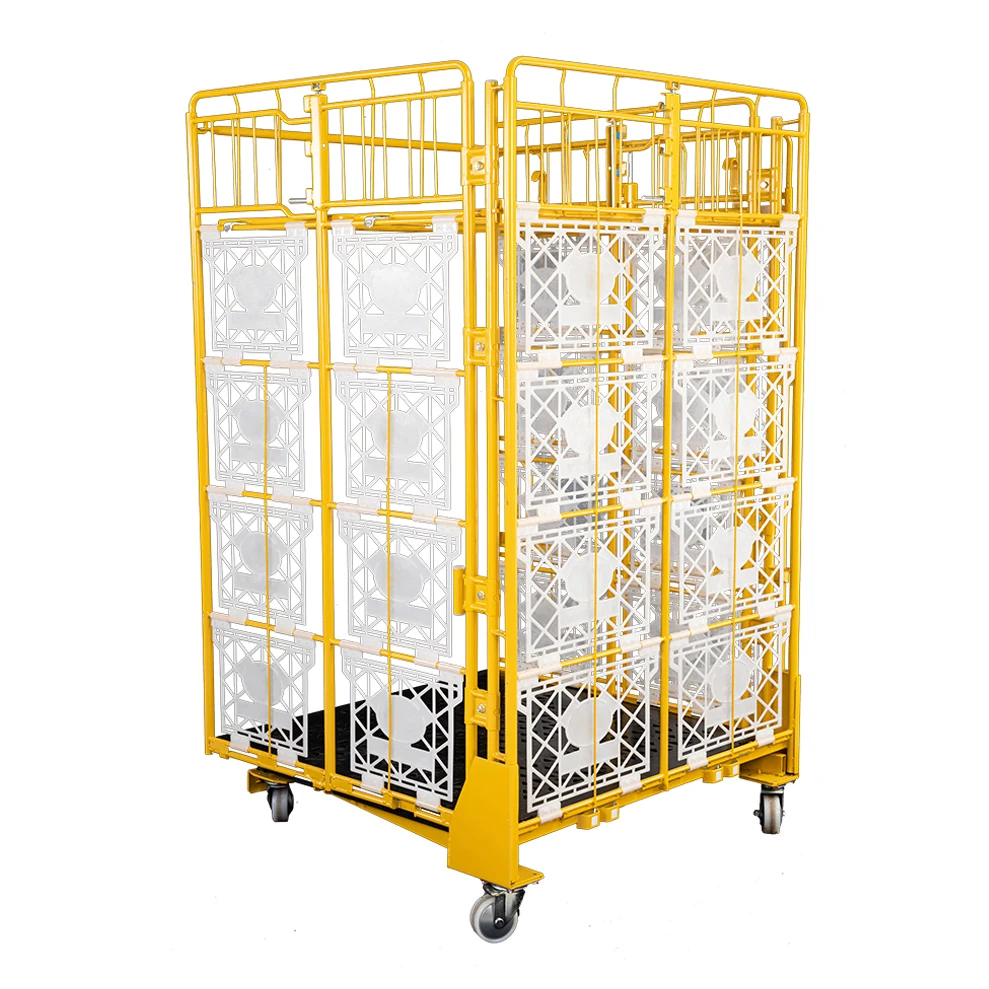 Multifunctional custom mesh steel pallet large bird defender roll cage car