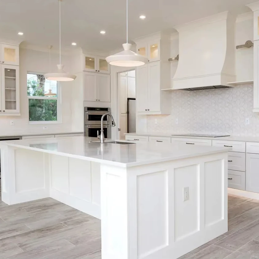 CBMMART Custom Wooden Cupboard Cabinetry Set Design Ready To Assemble Modern Lacquer Matt Finish Wood kitchen cabinets For Home