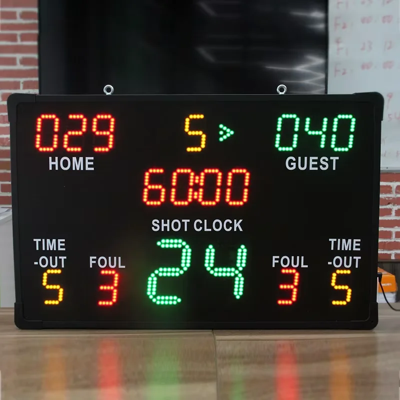 CHEETIE CP043 Big Electronic Scoreboard And Timer Display LED Cricket Digital Basketball Scoreboard With Remote Control
