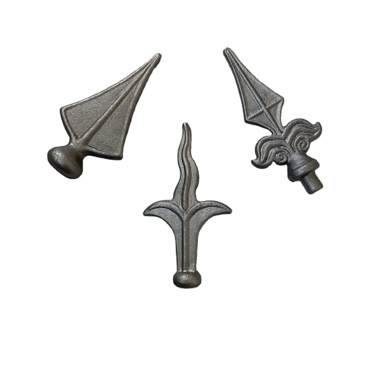 China factory fence gate arrow spear points finial wrought iron for gate