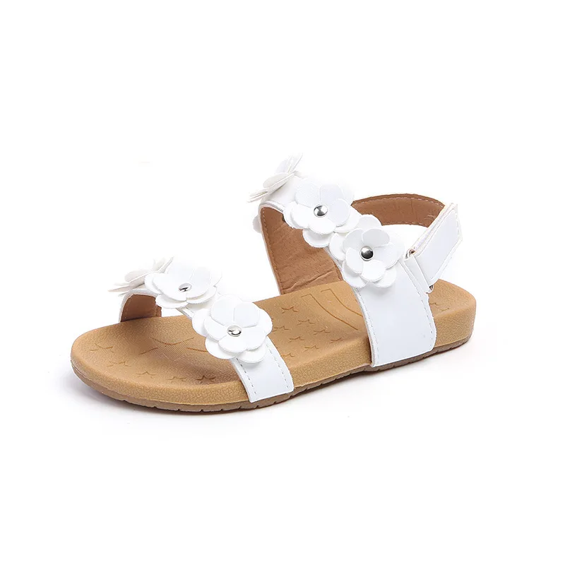 Summer Toddle Girls Beach sandals Soft Bottom Elegant Shose Open Toe Flat Sandals Casual Shoes Sweet Princess