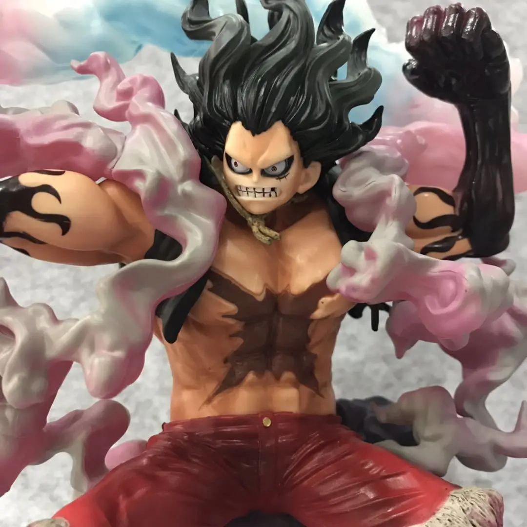 26.5cm One Piece Luffy Snake Man PVC Action Figure One Piece Anime Monkey D Luffy Gear 4 Snake Man Collection Figure Toy