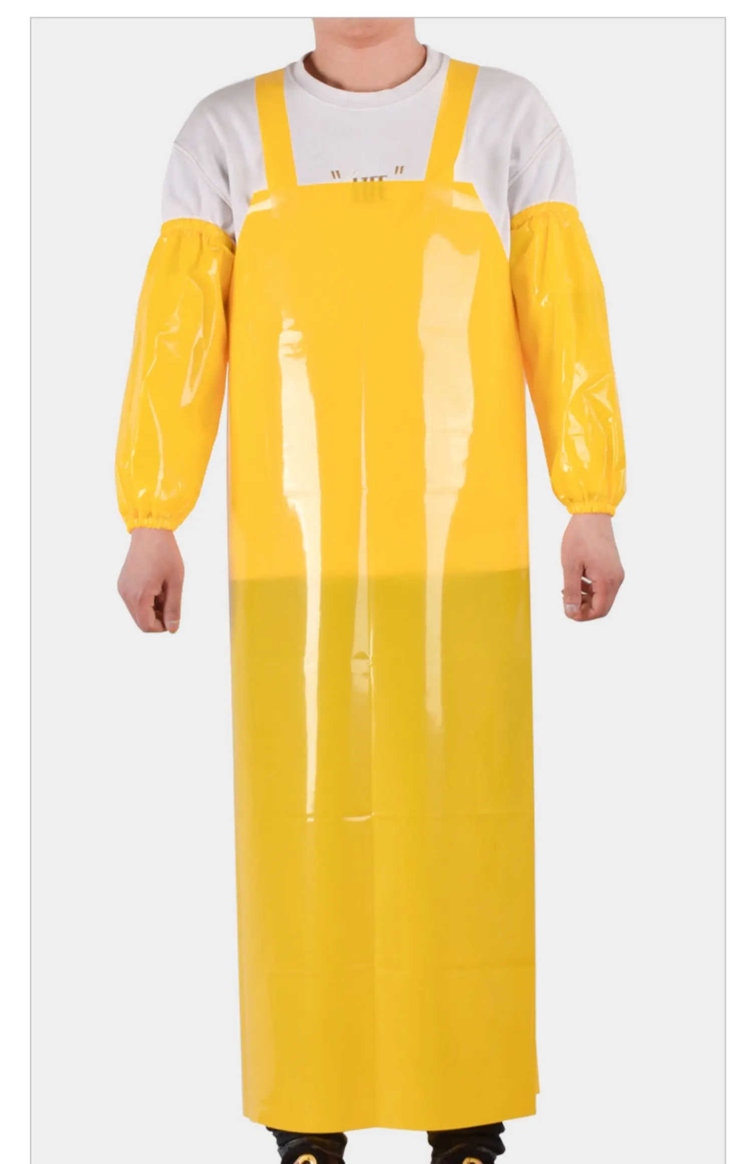 TPU waterproof anti-fouling apron leather girth oil resistant aquatic work apron