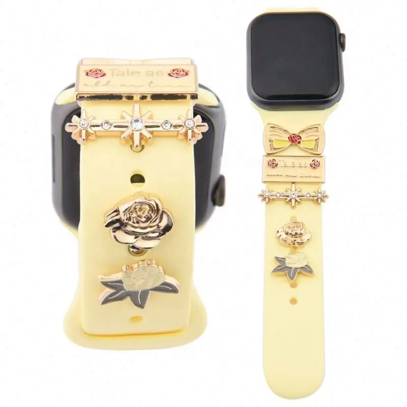 Decorative Ring For  Watch Band Strap Creative Decorative Watchband Accessories Charms For iWatch Bracelet