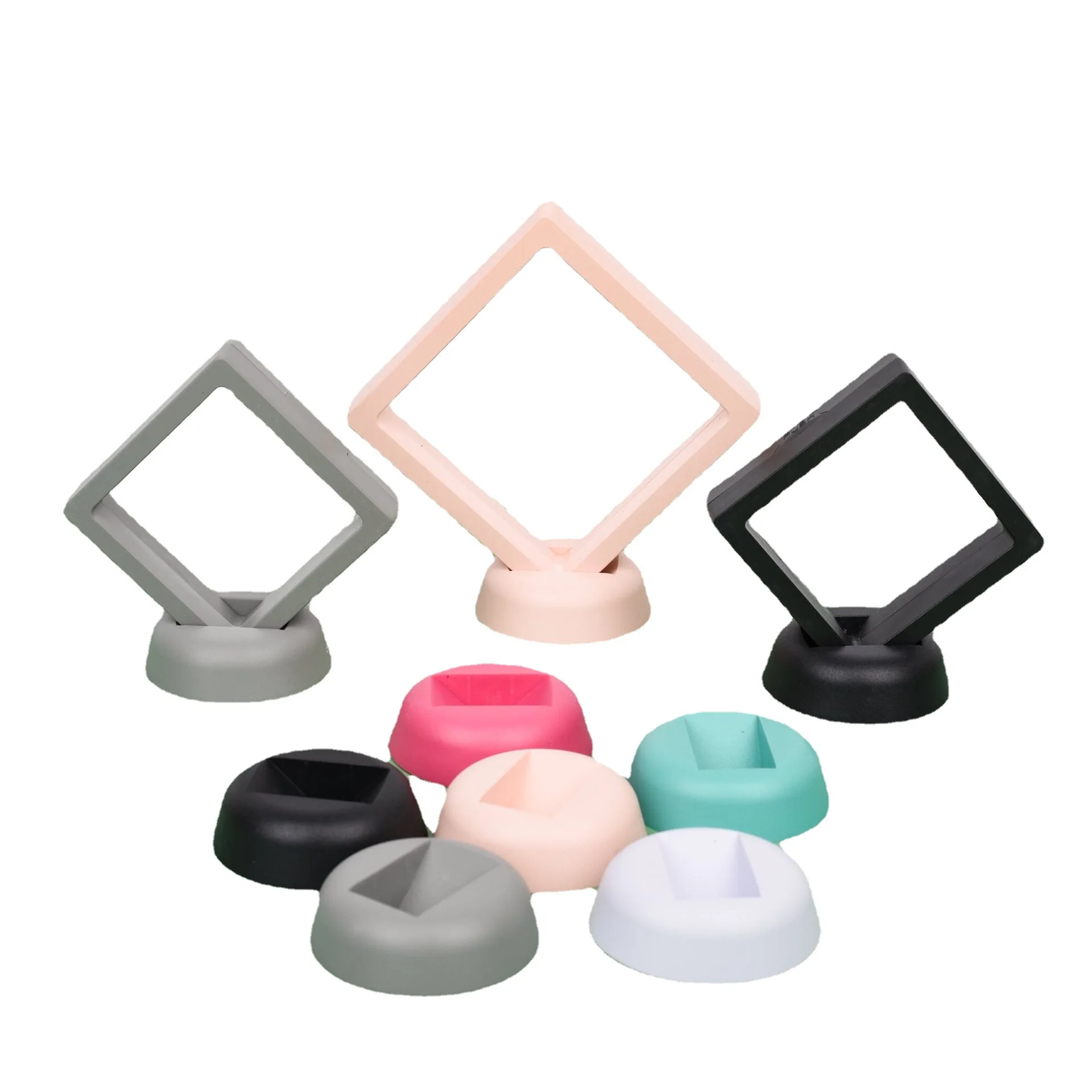 3D Floating Display Case Box Coins Display Stand Holder Suspension Frame box