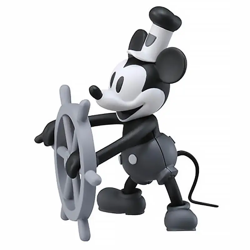 TAKARA TOMY Mickey Mouse Steamboat Willie alloy action figure collection Model Mini peripheral toy bargain price wholesale