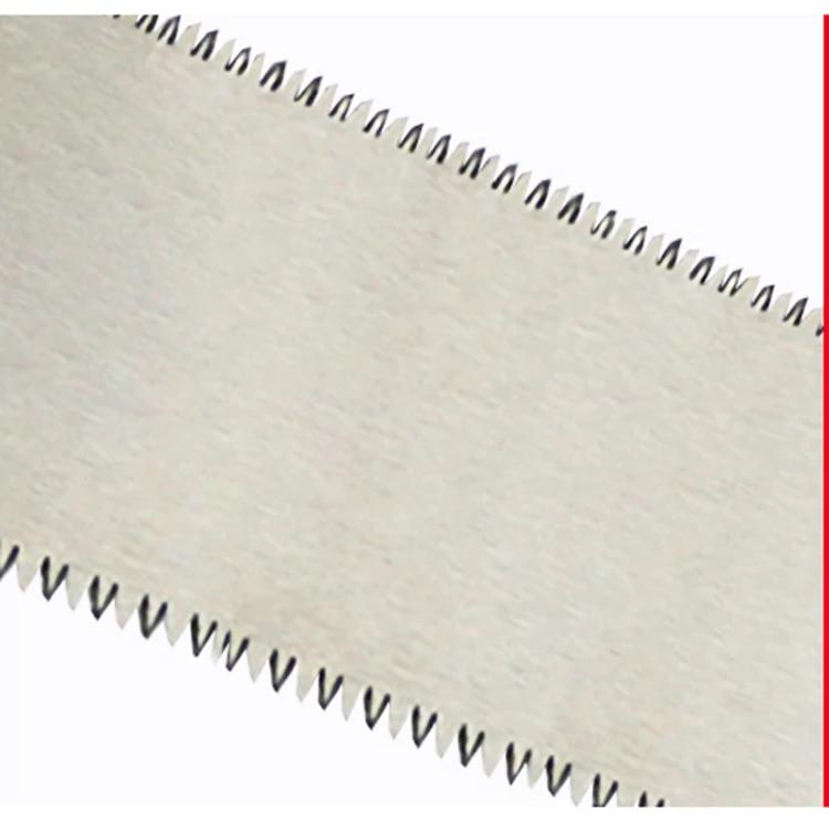 Three Sides Teeth Blade Woodworking Pull Hand Saw FIXED BLADE 0.4 with Plastic Anti-skid Handle Steel Box OEM Wood White 65mn