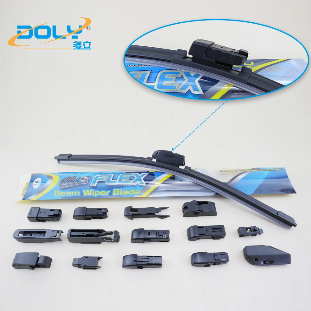 Hot sales multifit flat wiper blade auto front glass yiwu car  accessories windshield wipers for cars manufacturer