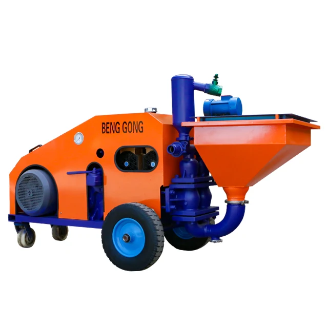 Diesel engine spray gun cement sprayer mortar sand spray cement sprayer 20m hose mortar sprayer