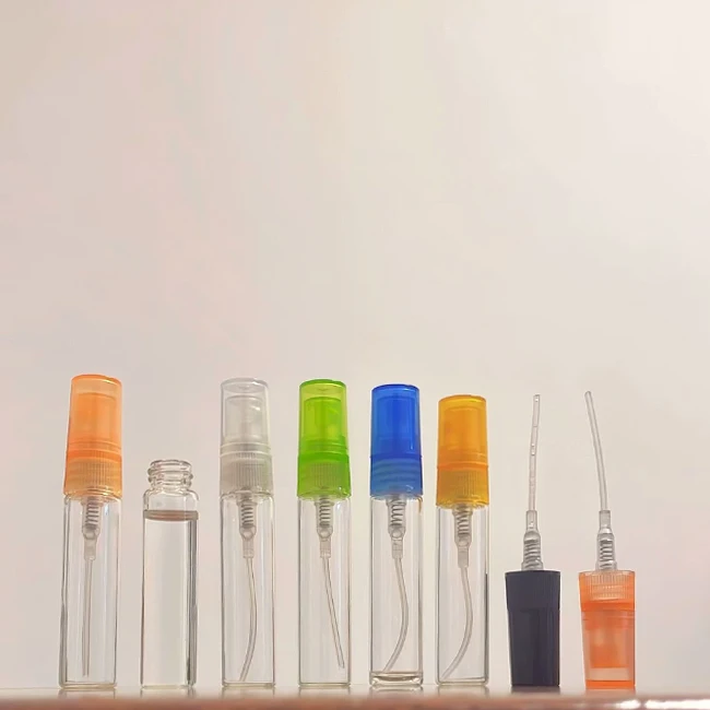 empty clear 3ml 5ml 10ml Portable Glass Spray Bottle perfume bottle small spray glass bottle thin