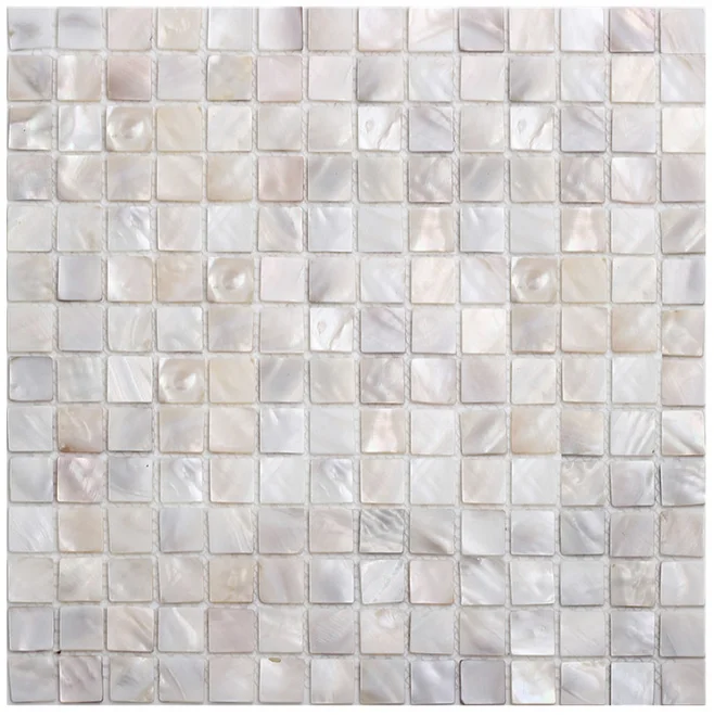 Square White Shell Horse Bathroom Mosaic Tile Modern 4mm Parquet Slab Wall Tile for Interior Wall with Good Price