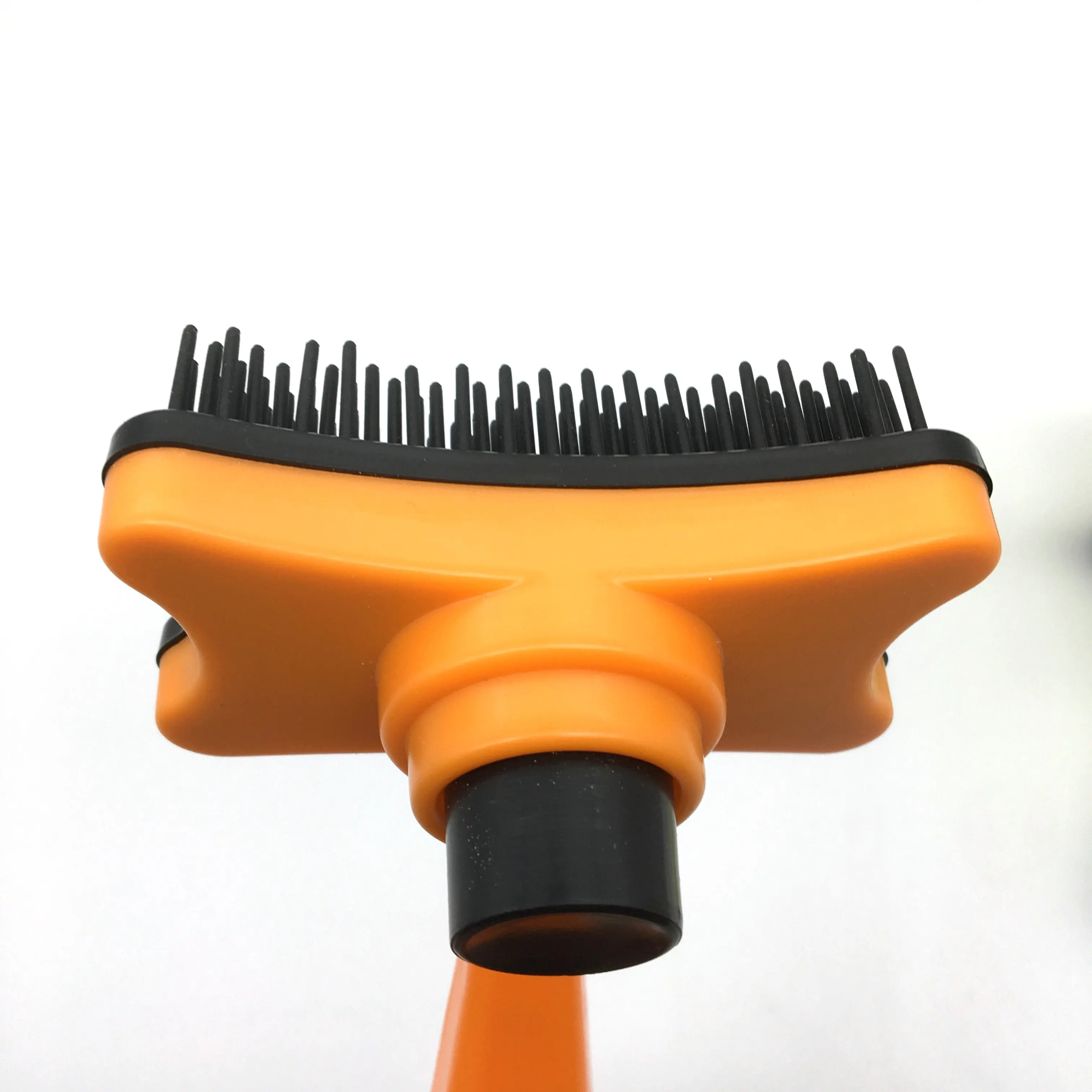 Plastic Handle Plastic Pins Self Cleaning Pet Cat Dog Animal Puppy Hair fur Grooming Comb