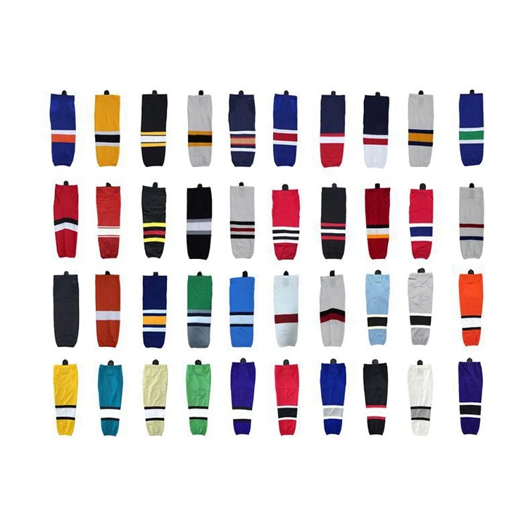 BY-N871 knitted team canada sports socks ice hockey socks skate socks for sale