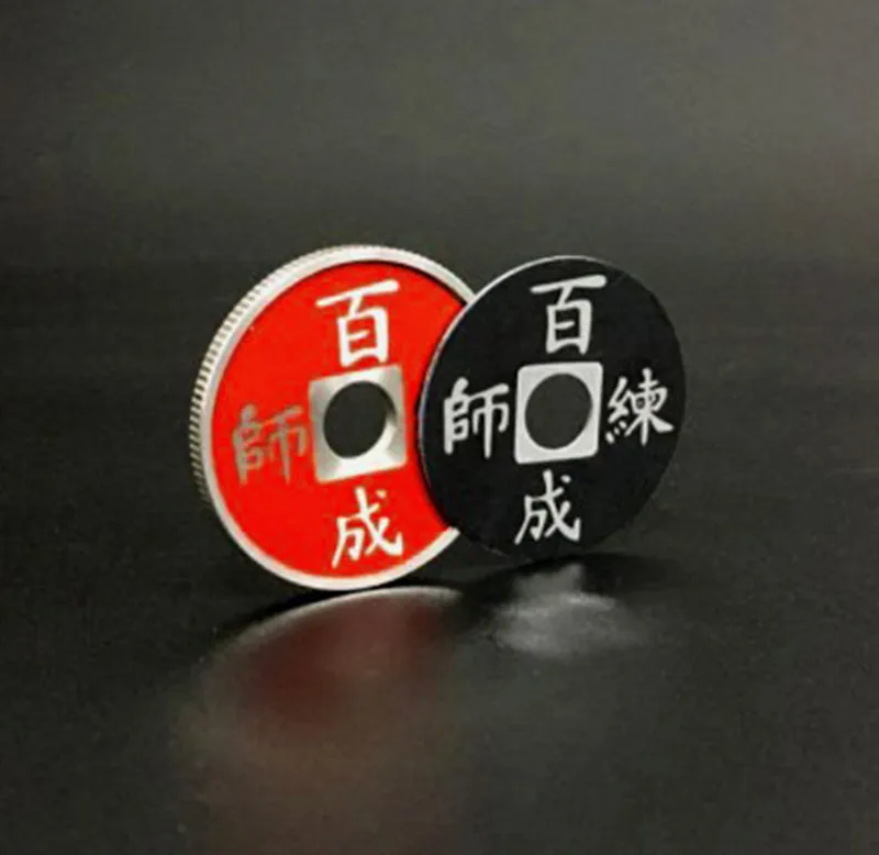 Chinese Coin Magic Tricks Color Change 3 Colors Coins Change Magic Close Up Illusion Gimmick Props With Magnetic Ring