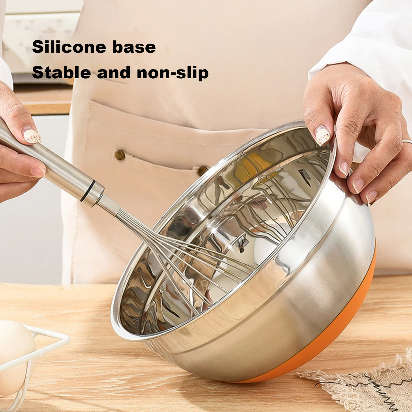 Stylish Dining Secure Sealing Introducing the Non-Slip Salad Bowl with a Fitted Lid