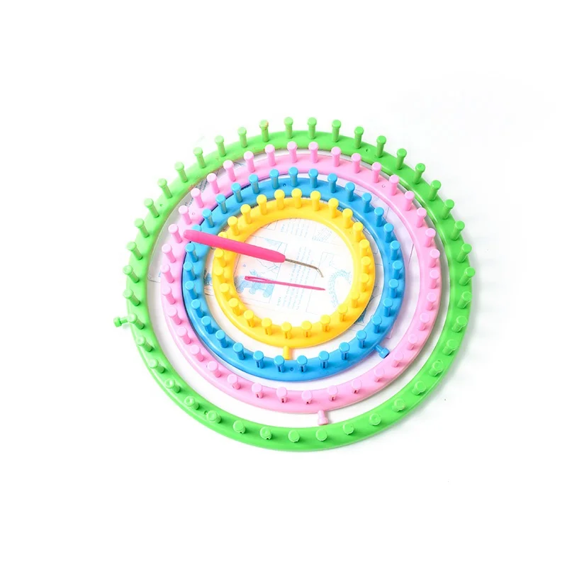 Factory Wholesale Plastic Circular Wool weaver tools Round Knitting Loom Set For Scarf