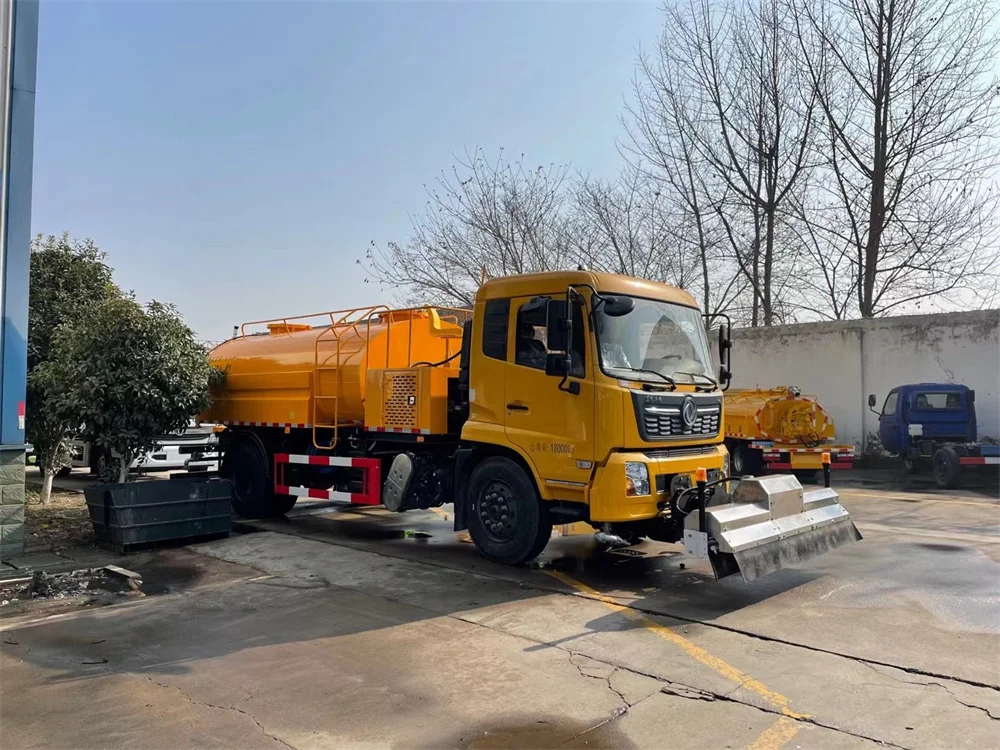 Airport Used 10 cbm High Pressure Road Street Washing Truck with Sprinkler and Spray Function