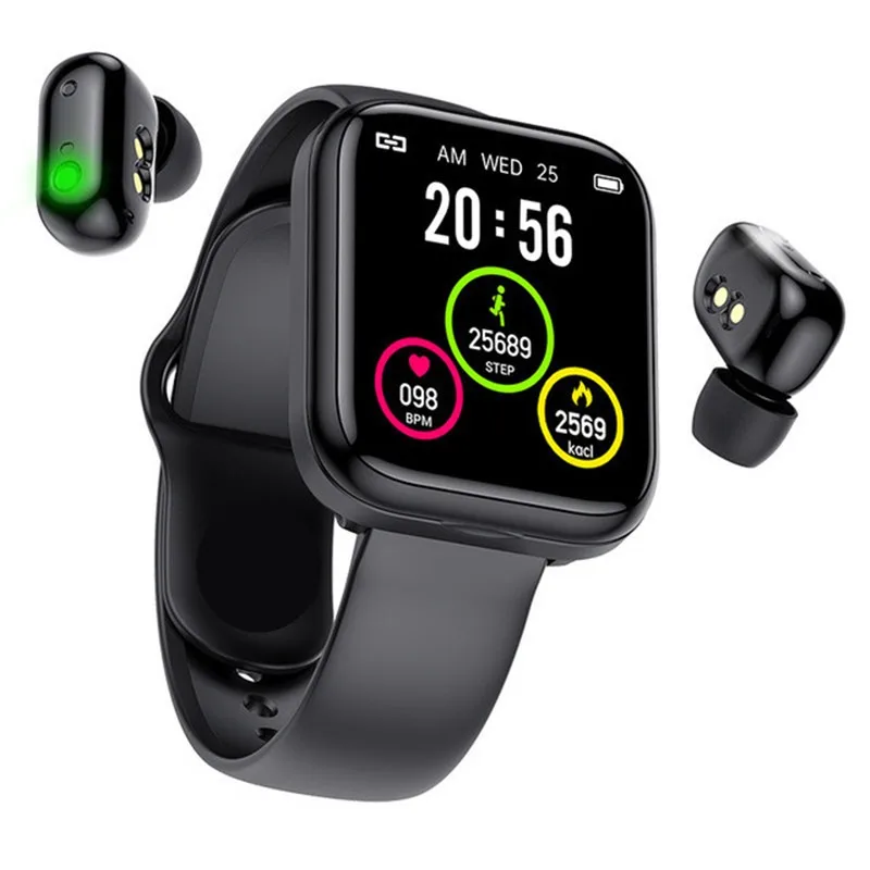 
New design X5 pro 2 in 1 Wireless Earphone Smart Watch with mobile phone TWS Earbuds Good Quality Wireless mobile phones 