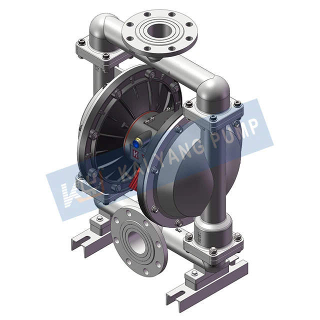 Alkali Resistant Stainless Steel Pneumatic Double Diaphragm Pump Large Flow Low Price Determine The Characteristics Of Conveying