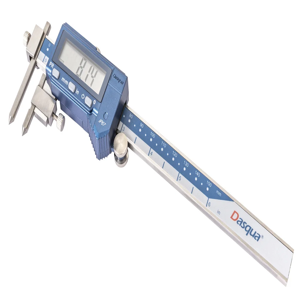 Цифровой штангенциркуль Dasqua 5-150 мм 5-200 мм 5-300 мм Электронный штангенциркуль с центральным отверстием измерительный инструмент