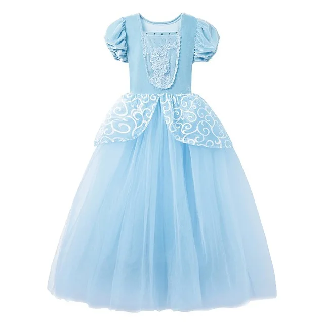
Baby Girl Kids Clothing Kids Dresses Cosplay Costumes Kids Halloween Cinderella Rapunzel Sofia Elsa Anna Belle unicorn dress 
