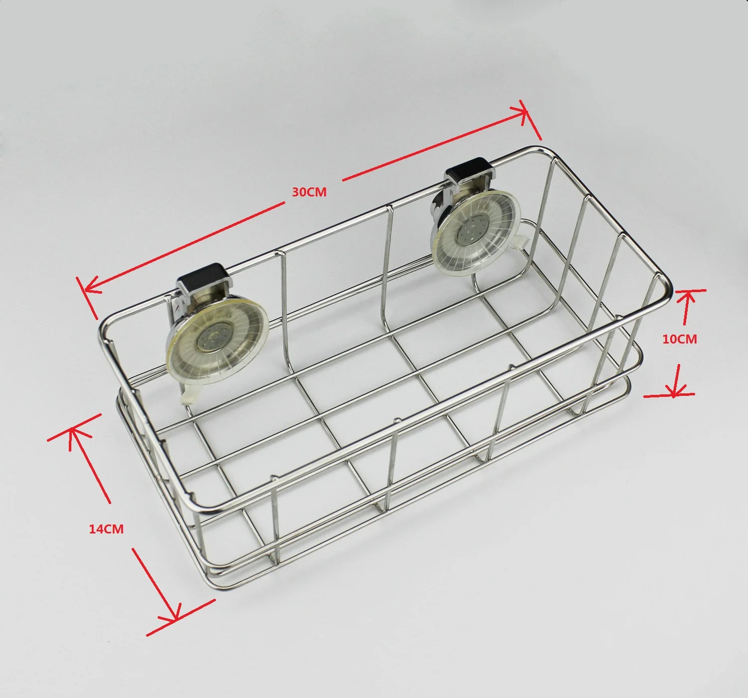 Bathroom basket wall mounted bathroom shower caddys no drilling vacuum suction cup shower shelf for bathroom