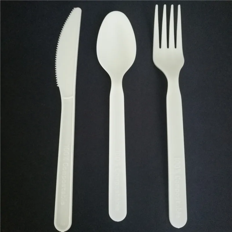 100% biodegradable 7 inch PLA cutlery