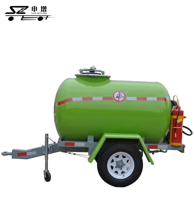 1000L 1500 liter portable fuel tanker semi trailer for transportation