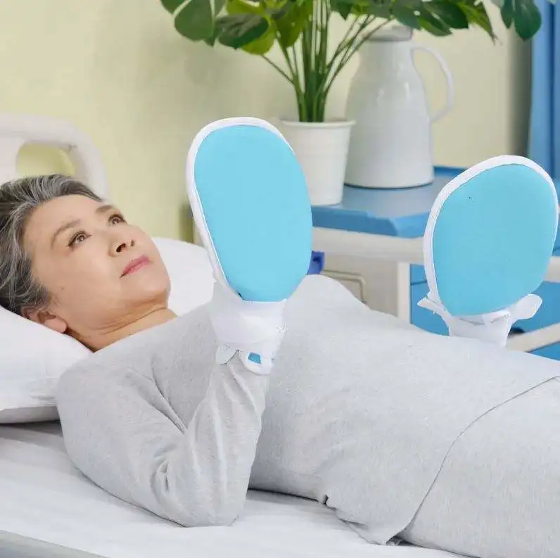 Quality Thickened Wave Board Gloves Anti-Extraction Scratching Soft Cushion Hand Mitts For Dementia Patients