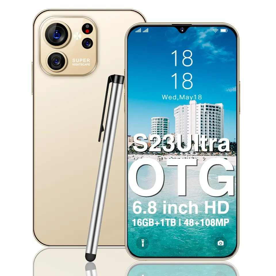 Factory Price Cheap Mobile Phone Android 4g 5g Smart Unlocked Original S23 Ultra 6.8 Inch 16gb +1tb New Smartphone