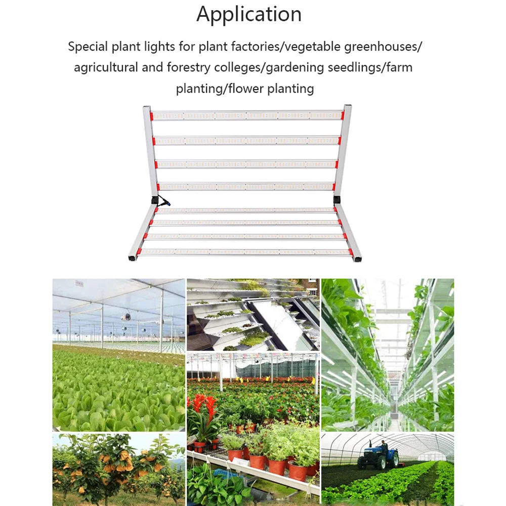 High Efficacy 640W 800W 1200W dimmable Foldable Full Spectrum Samsung Lm301h hps quantum grow lights