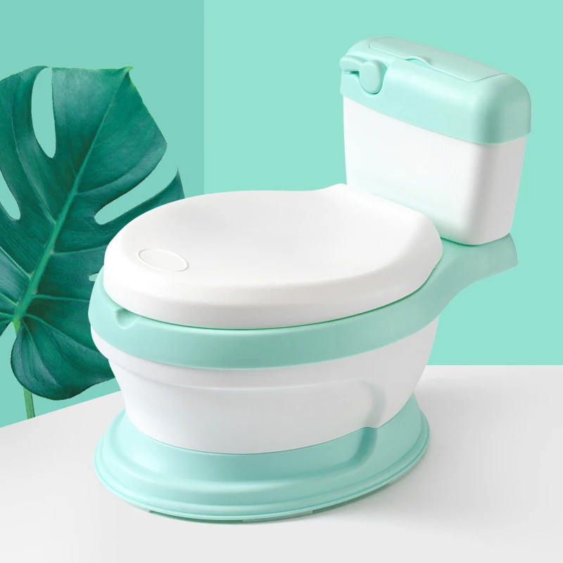 Infant  Size Potty White Realistic Potty Training Toilet Looks and Feels Like an Adult Toilet Easy to Empty and Clean