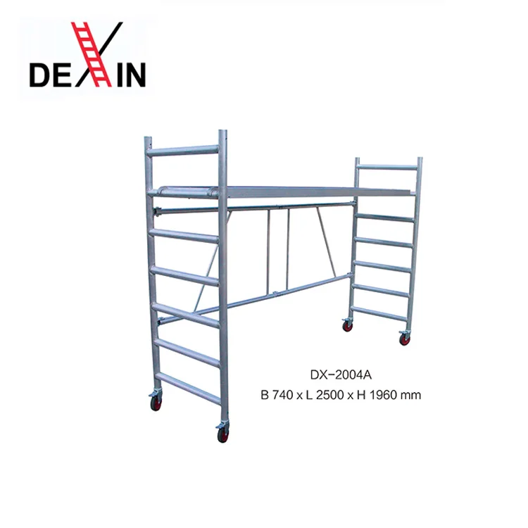 DX-19-2LS1200 Алюминиевый мини-леса Портативный Крытый устройство для домашнего использования небольшого Alu эшафот Мобильная подвижная колеса складной