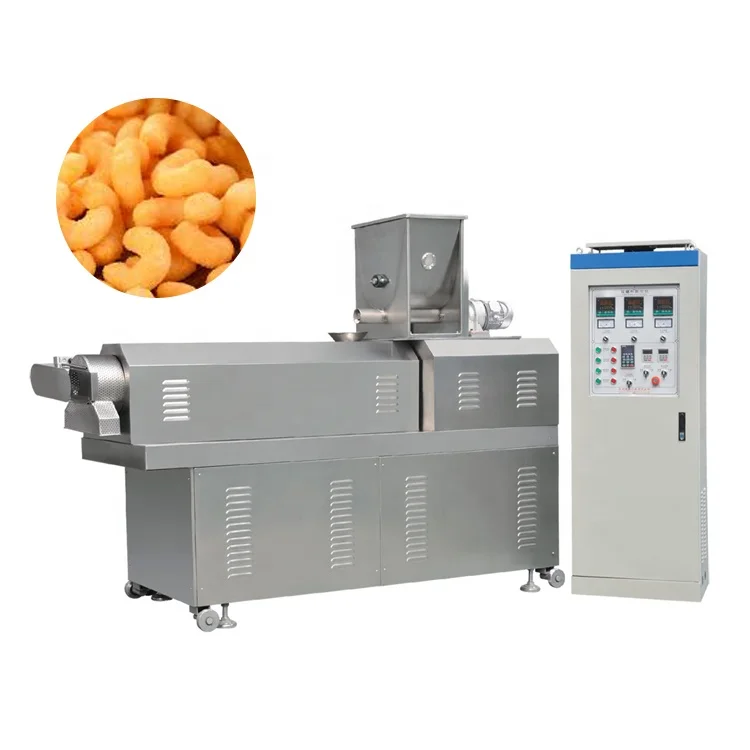 Cheese ball puff snacks food making extrusion machinery equipment