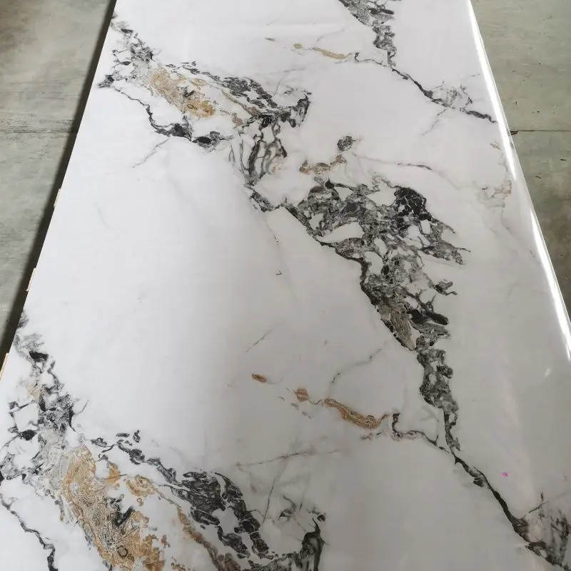 UV marble high light wall panel TV background wall