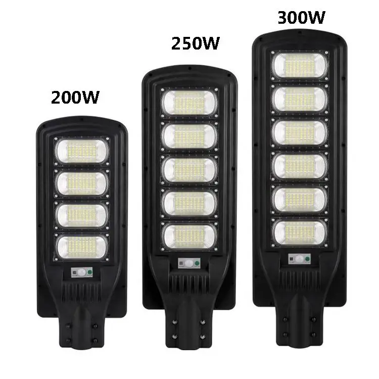 SUMMAO super bright outdoor radar sensor remote 30W 60W 90W all in one solar led street lights