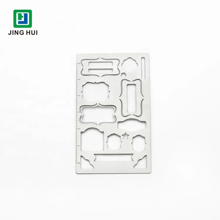 Custom Stainless Steel Metal Laser Cut Template Account Stationery Drawing Stencil