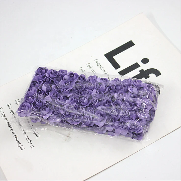 YAYUN W-1005 144 Pcs Per Bag Cheap Wholesale Artificial Small Paper Flowers