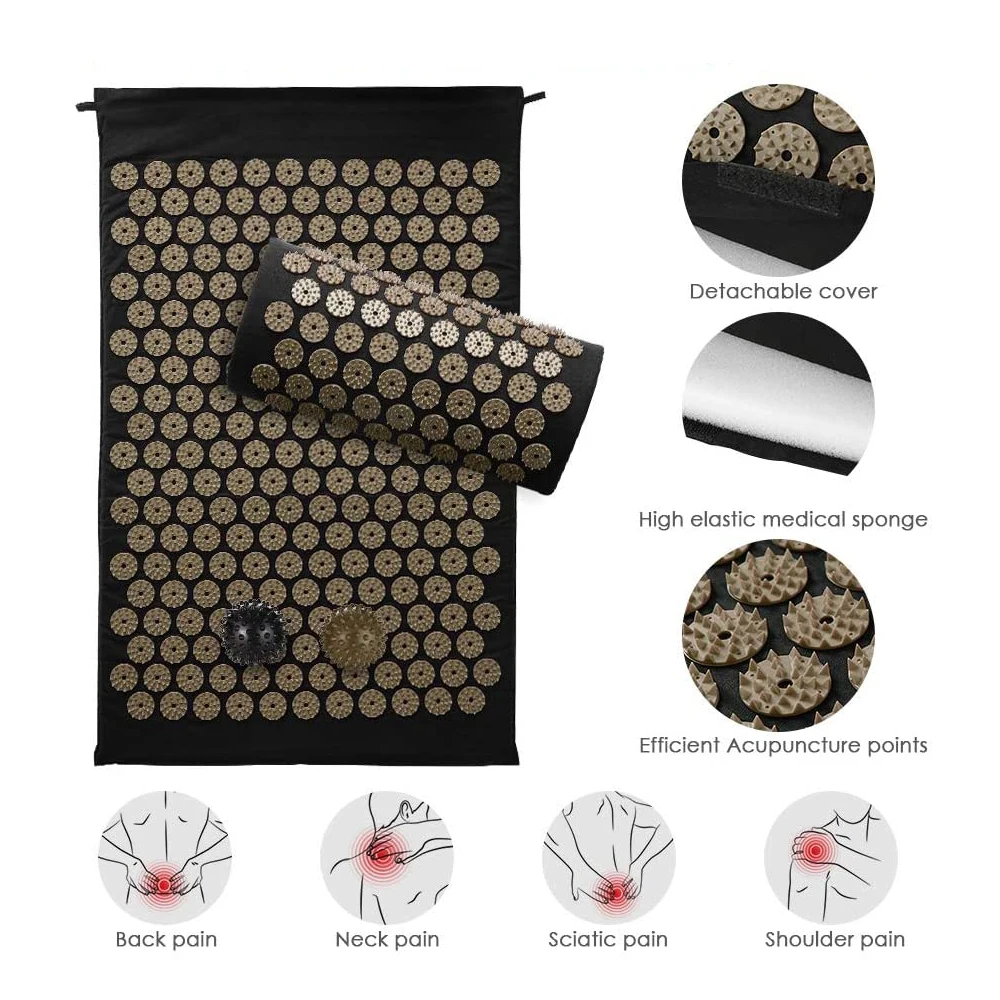 Harbour cotton fabric acupressure power mat for hip pain