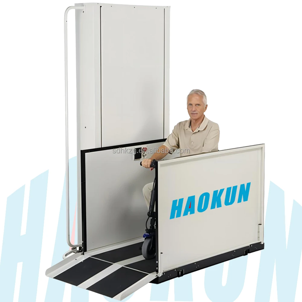 Exterior Accessible Vertical Hydraulic Invalid Wheelchair Disabled Platform Lift Elevator Lifts Price For Disabled People