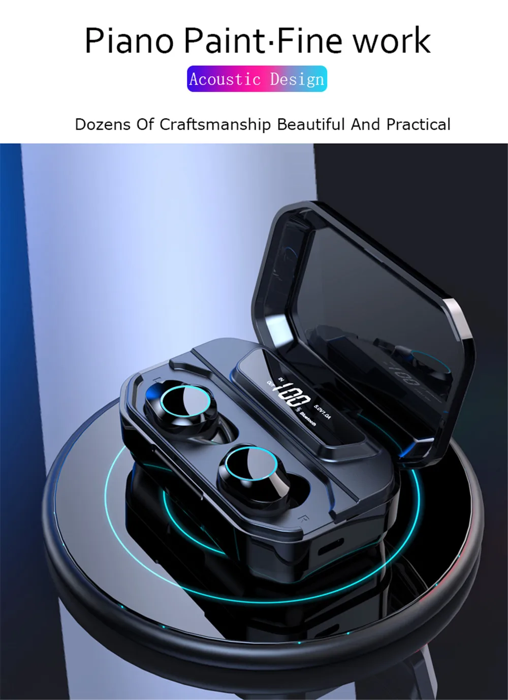 2022 New Tws G02 Audifonos Ear Wireless Earphone Waterproof Head Free Bt 5.0 Sport Earbuds Earphone Headphones